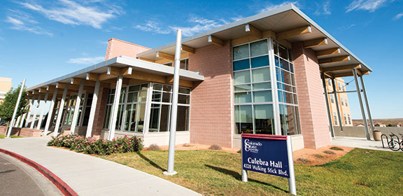 Image of the Culebra Hall on the Colorado State University-Pueblo campus