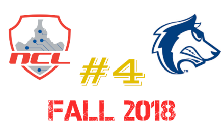 NCL Fall 2018 Team Ranking