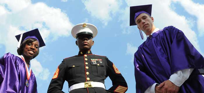 veterans graduating