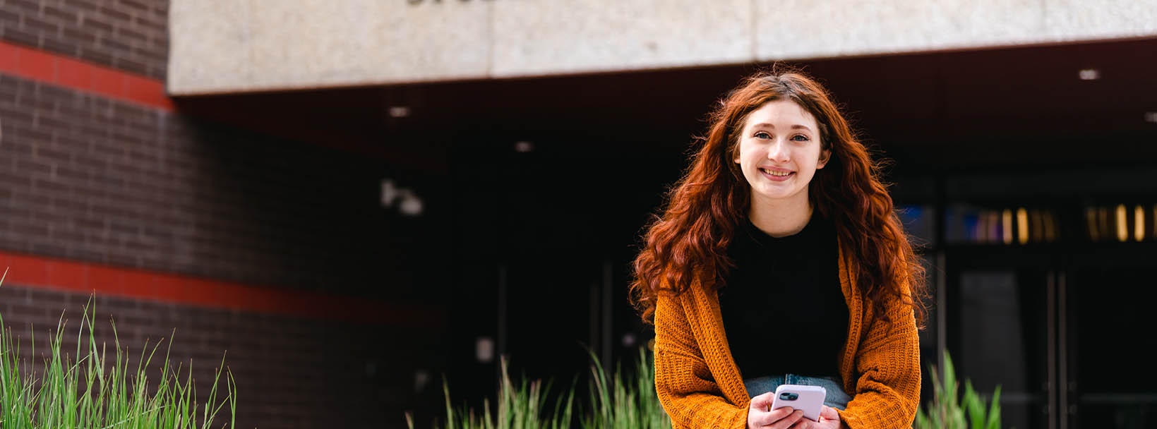 student smiling