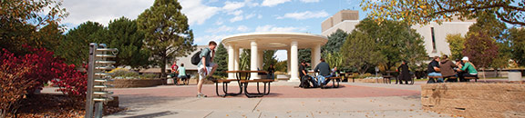 The McKinney Pavilion in front of the Hasan School of Business