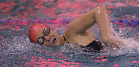 Colorado State University-Pueblo Student Swimming at the University Aquatic Center