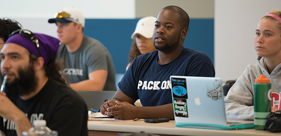 Colorado State University Students in a classroom in the General Classroom Building