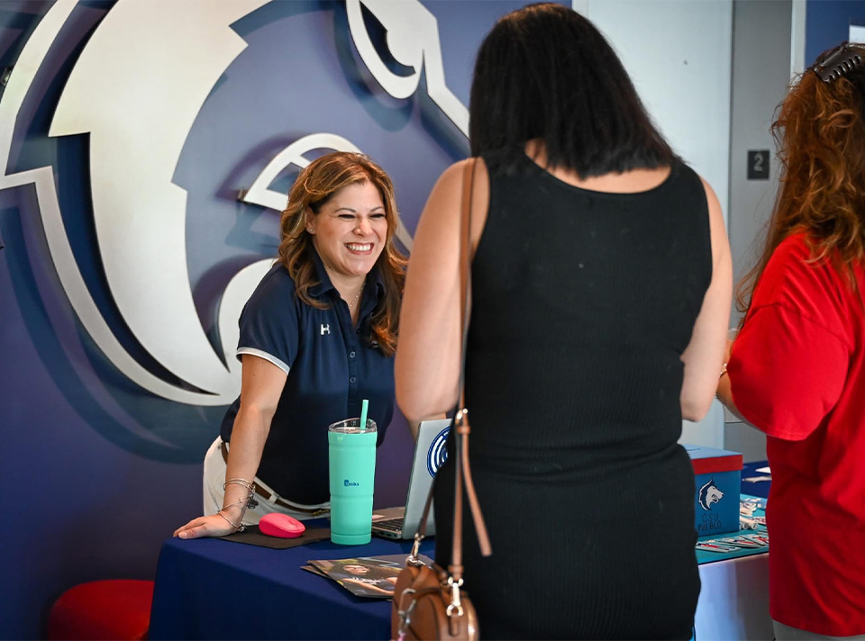 A CSU Pueblo academic advisor meeting with a student