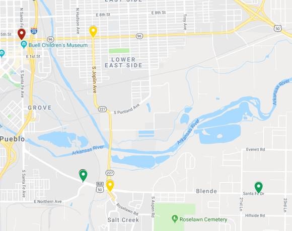 APC Adopt a Highway Map - Northern/Santa Fe to 22nd Lane/Santa Fe