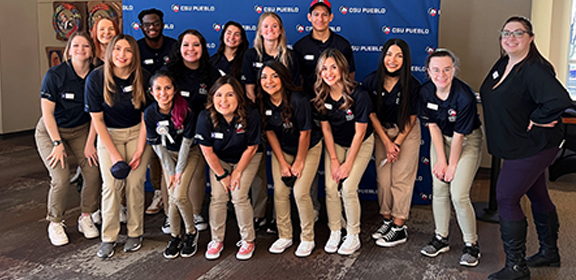 a trio of students visiting csu-pueblo