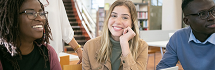 students smiling