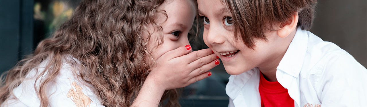 two children smiling