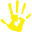 hand print yellow