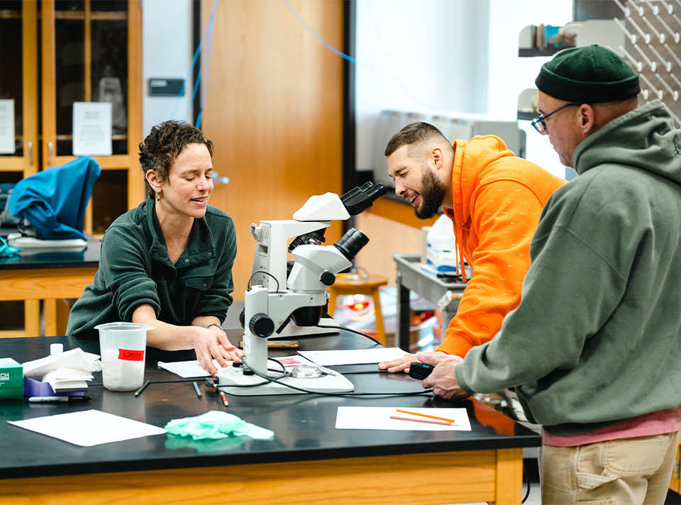 CSU Pueblo Biology students participating in hands-on learning