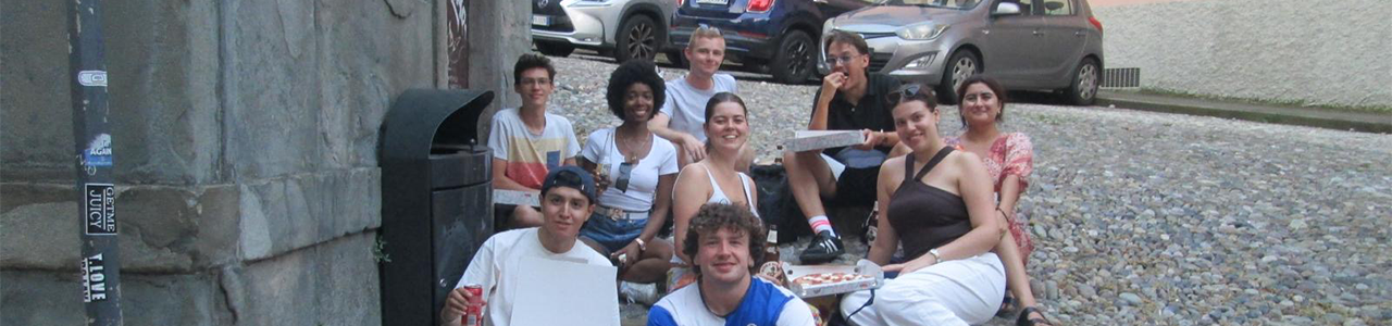 students smiling