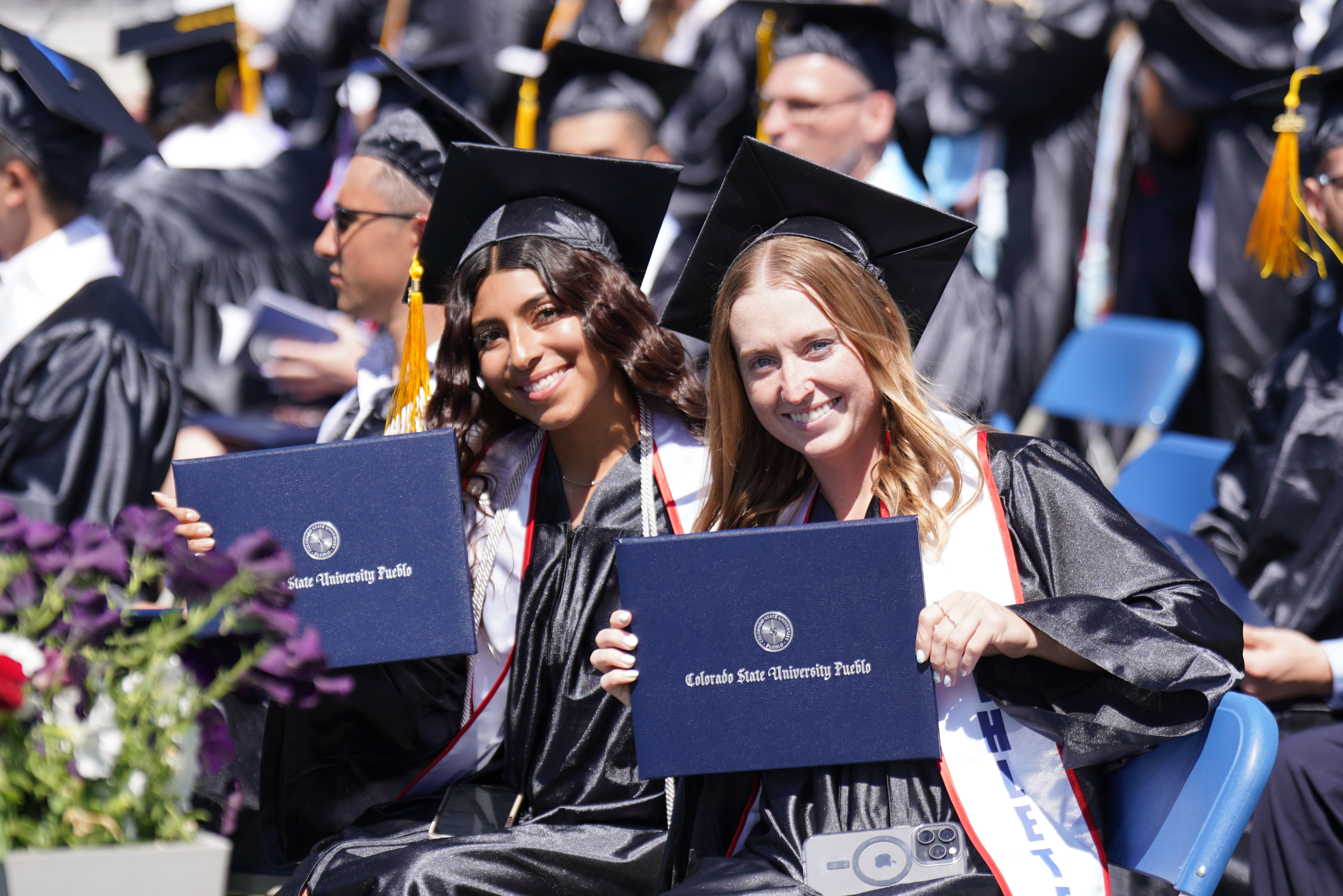 ThunderBowl Stadium crowd celebrating CSU Pueblo graduates