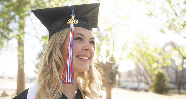 graduate with mask
