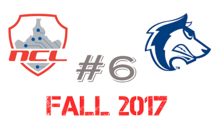 NCL Fall 2017 Team Ranking