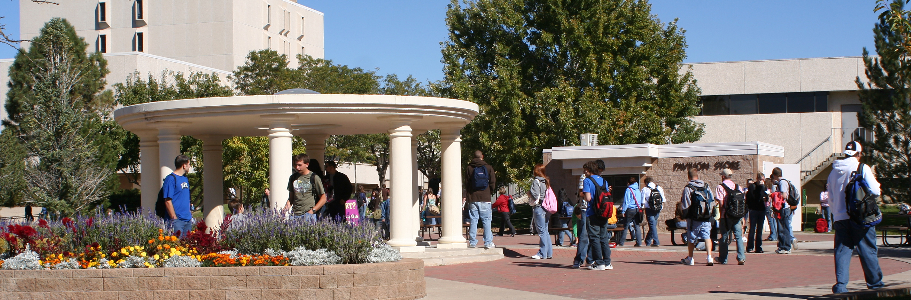 Students at the Pavillion