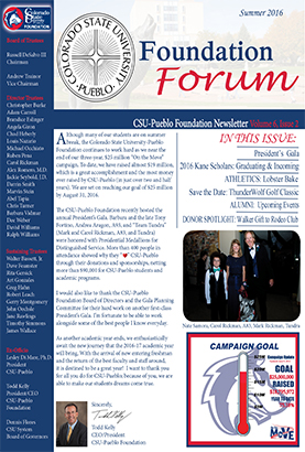 Summer 2016 Forum
