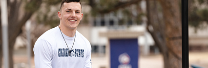 a person smiling