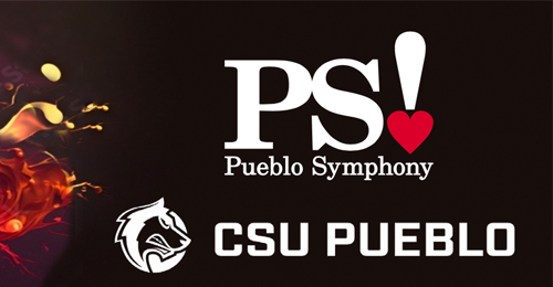 csu pueblo wolfie logo and Pueblo symphony