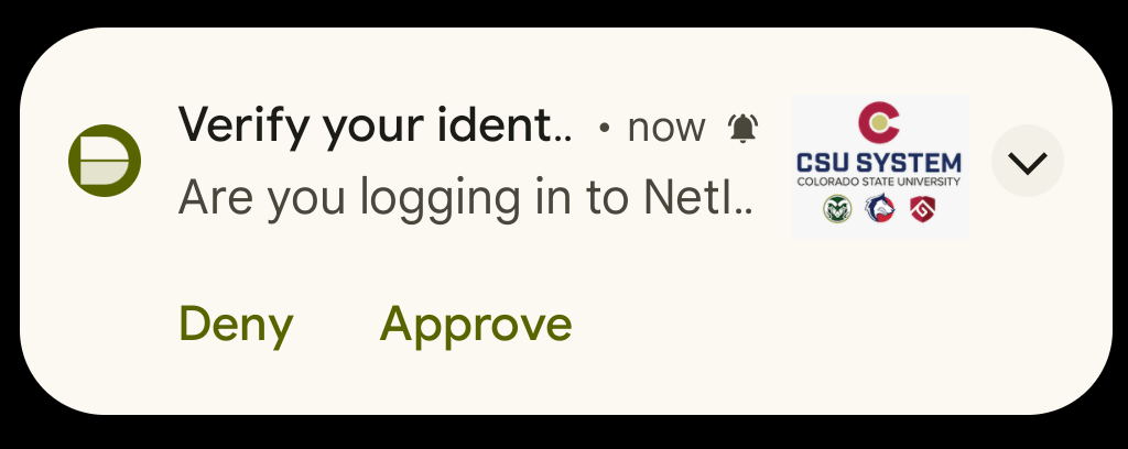 Screenshot of Verify Approval Popup