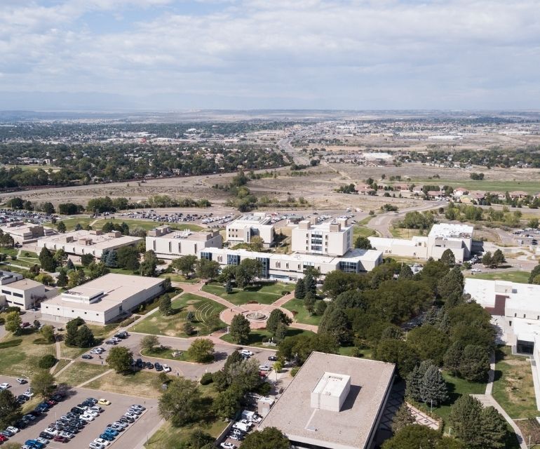 Aerial for campus