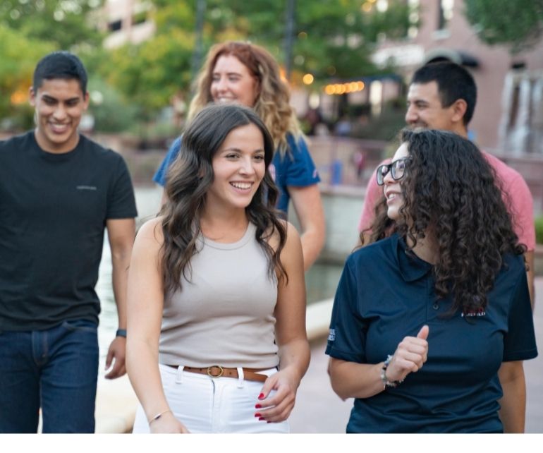 Students at Riverwalk