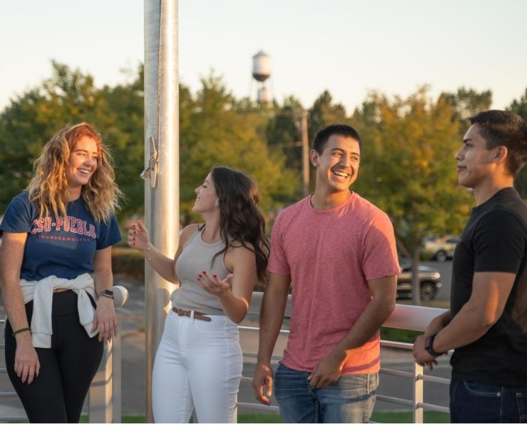 CSU Pueblo students downtown at Pueblo Riverwalk