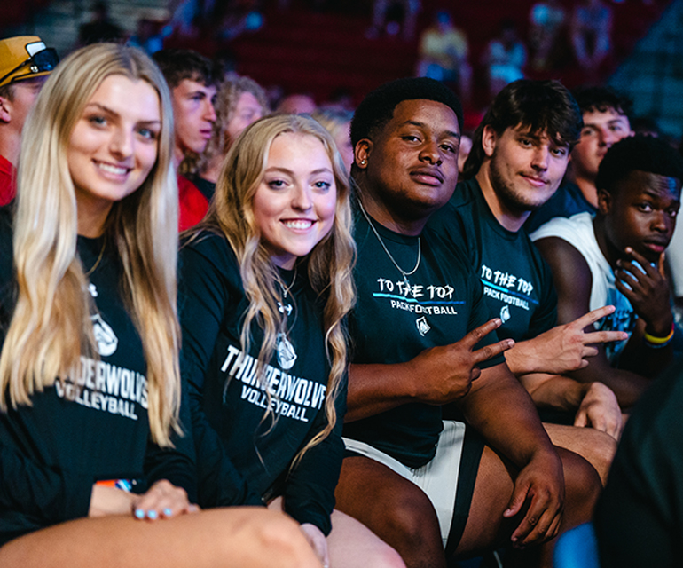 students smiling