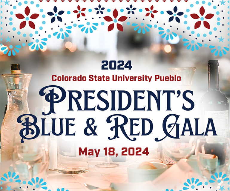 graphics that says president red and blue gala may 18