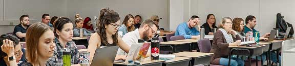 Nursing students in class