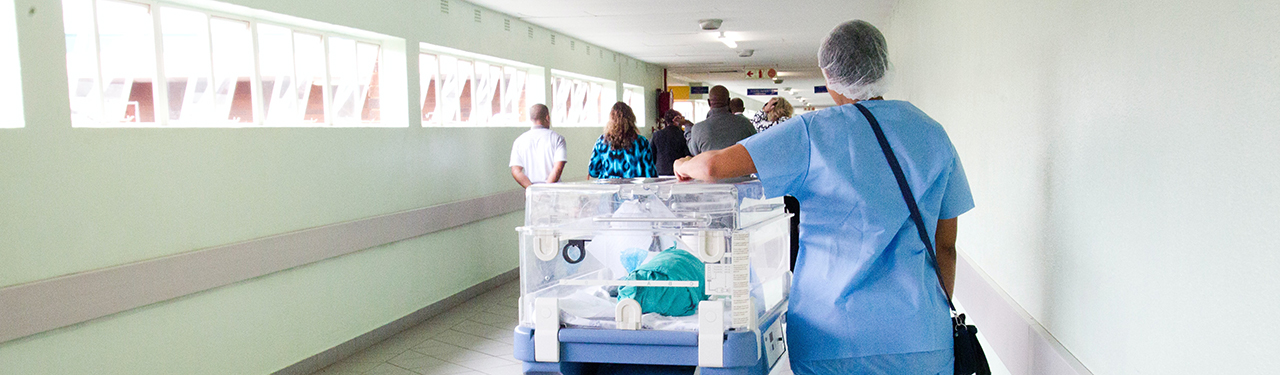 people in hospital setting