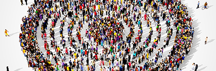 cartoon image of people in a circle