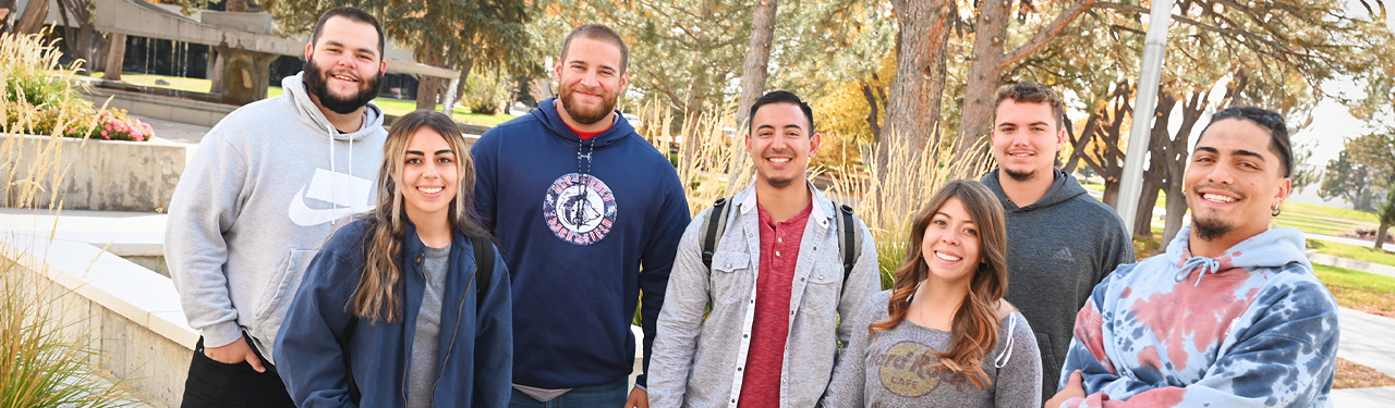 group of students smiling