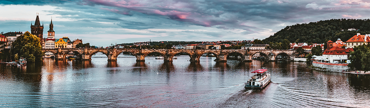 river with bridge